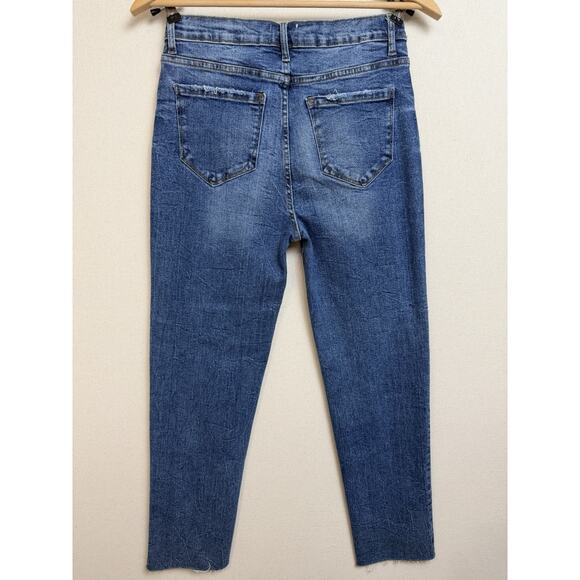 Kensie Jeans The Juliet High Rise Slim Ankle Fray Hem Women's Denim 8/29 - Picture 13 of 16